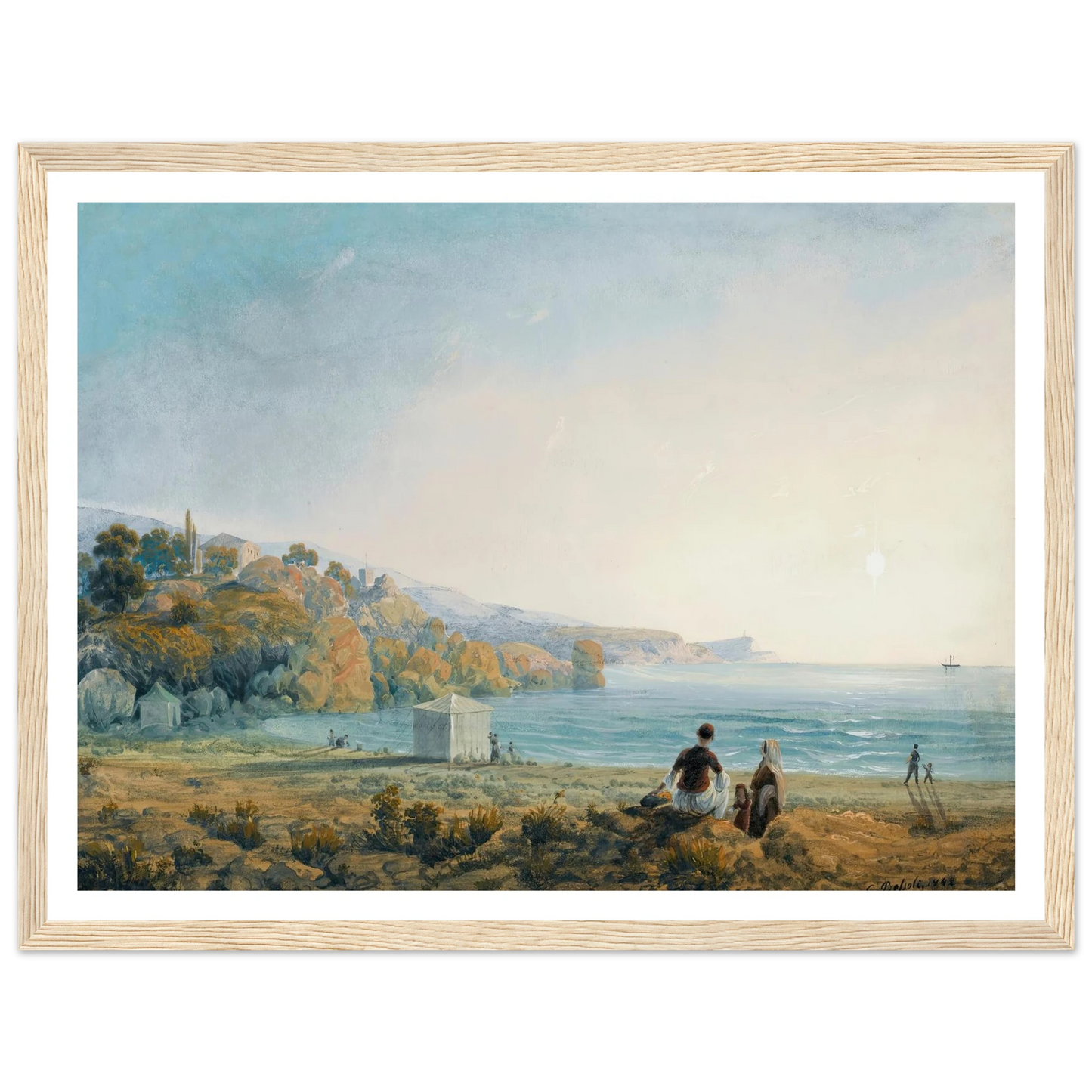 Seven Views Of Miskhor In The Crimea Vii (1841-1842) Art Print | Carlo Bossoli