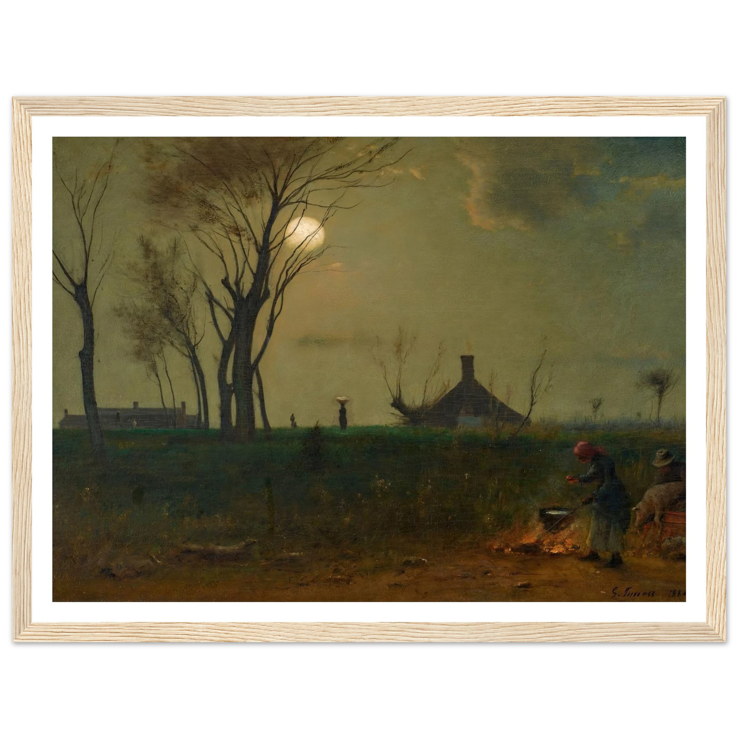 Moonlight in Virginia (1884) Art Print | George Inness-Quipham Collections