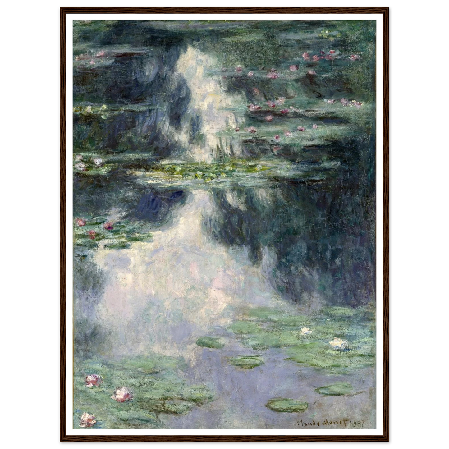 Pond with Water Lilies (1907) Art Print | Claude Monet-Quipham Collections
