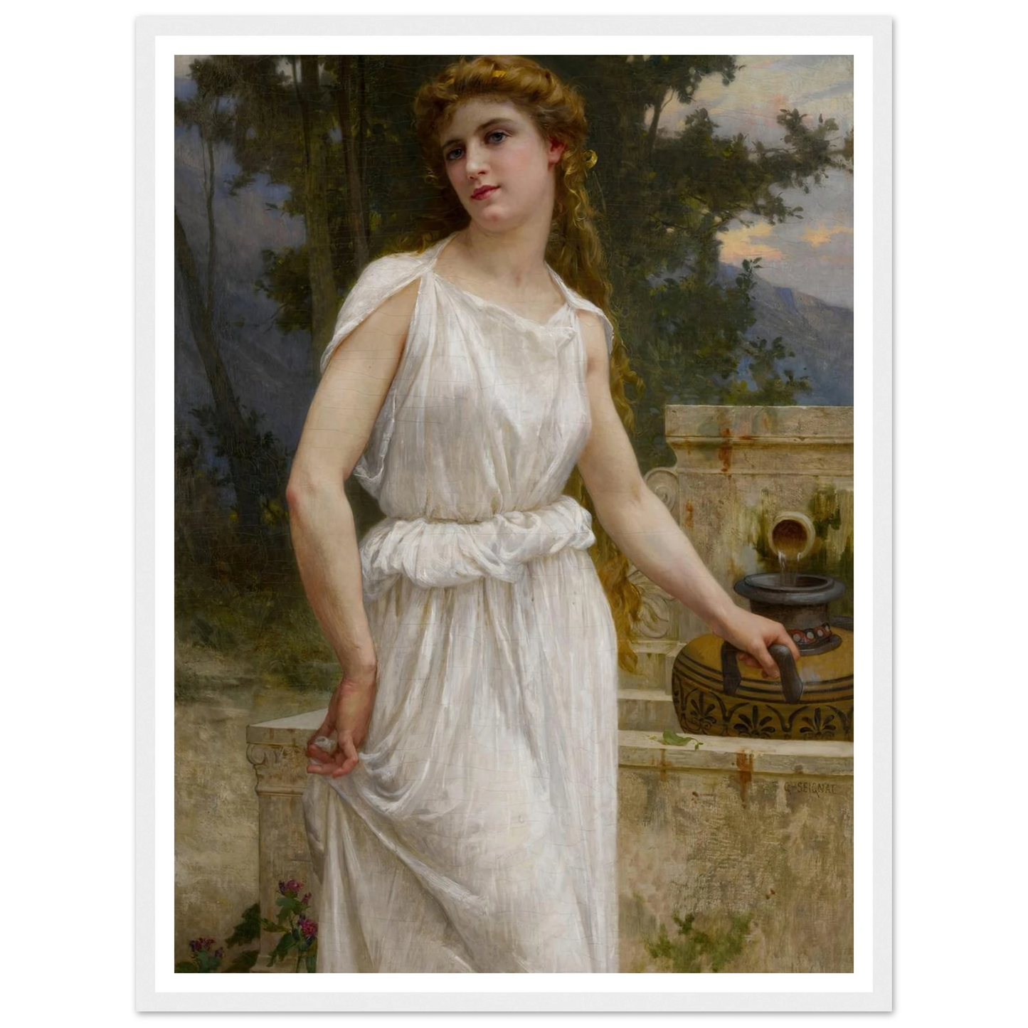 A la fontaine Art Print | Guillaume Seignac-Quipham Collections