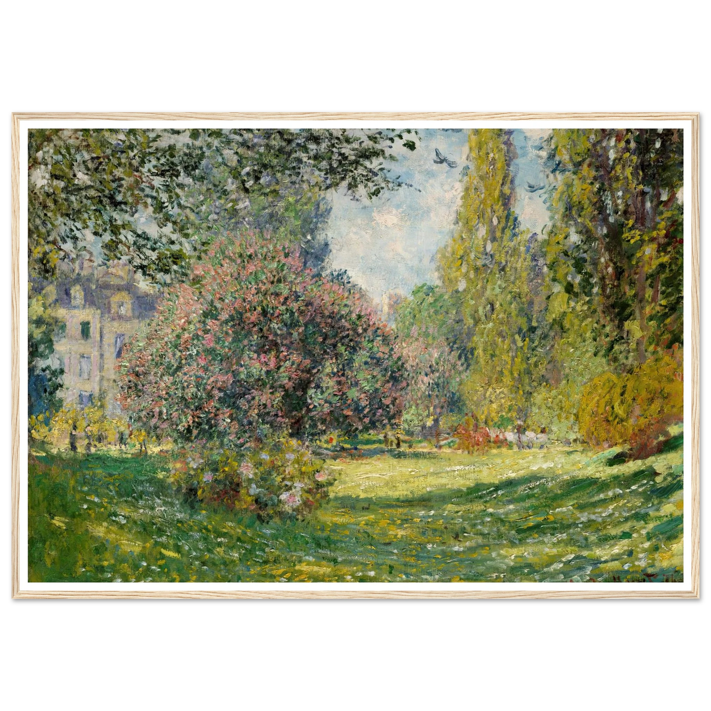 Landscape; The Parc Monceau (1876) Art Print | Claude Monet-Quipham Collections