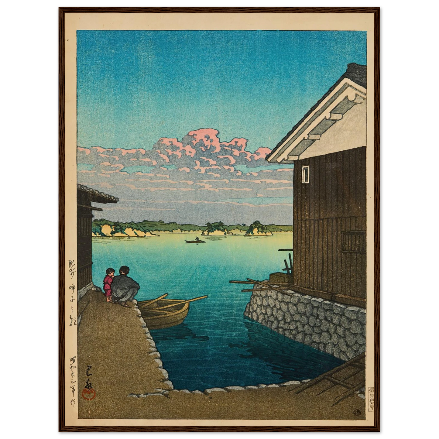 Hizen Yobuko no asa (Morning in Yobuko, Hizen) (1948) Art Print | Kawase Hasui-Quipham Collections