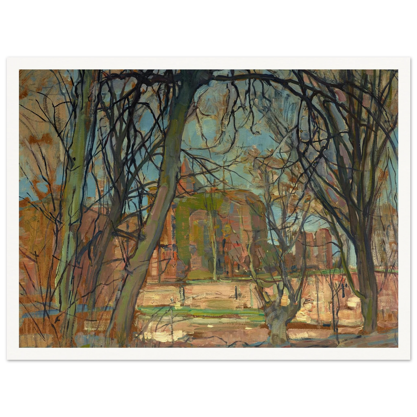 Spring Sun (Lentezon); Castle Ruin; Brederode (1900s) Art Print | Piet Mondrian-Quipham Collections