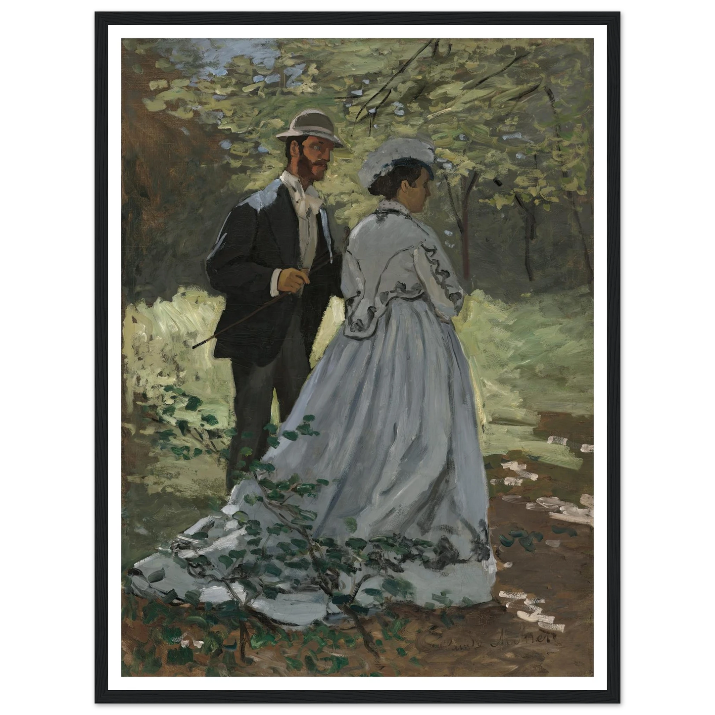 Bazille and Camille (Study for Déjeuner sur l’Herbe ) (1865) Art Print | Claude Monet-Quipham Collections