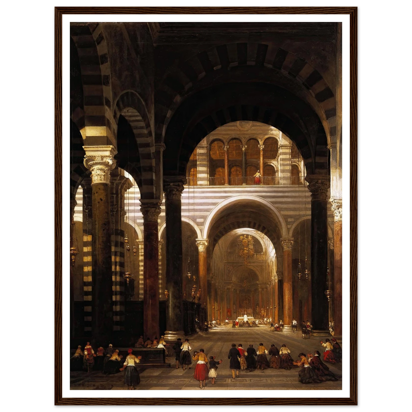 Interior of the Cathedral, Pisa. (1859) Art Print | David Roberts-Quipham Collections