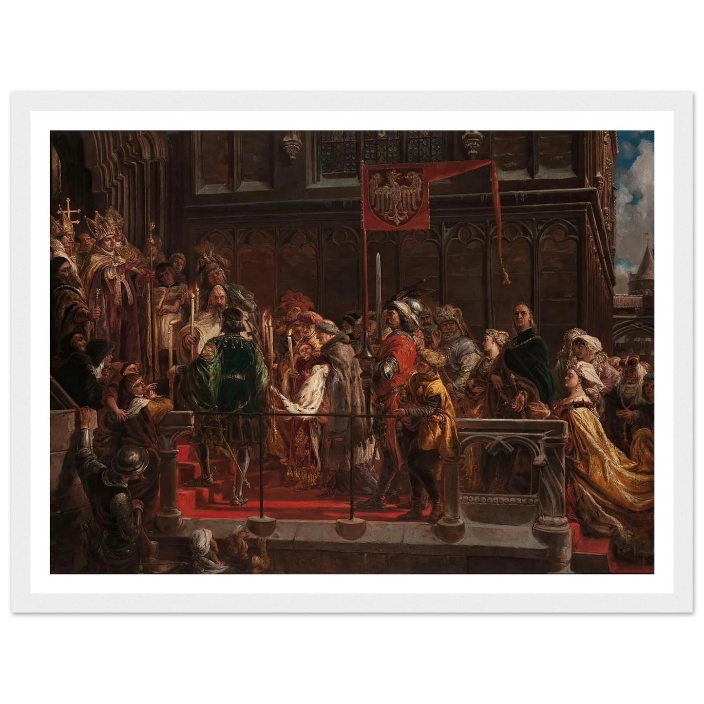 Baptism of Władysław Warneńczyk, 18 February 1425 (1881) Art Print | Jan Matejko-Quipham Collections