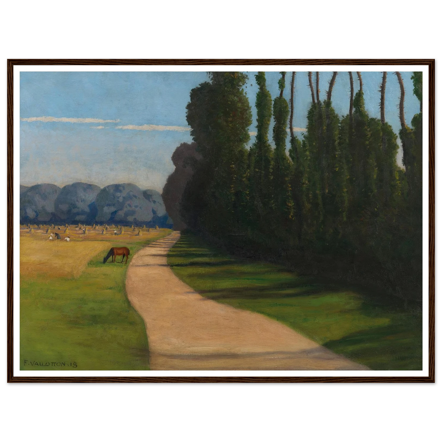 Chemin de la Croix-Rouge (1918) Art Print | Felix Vallotton-Quipham Collections