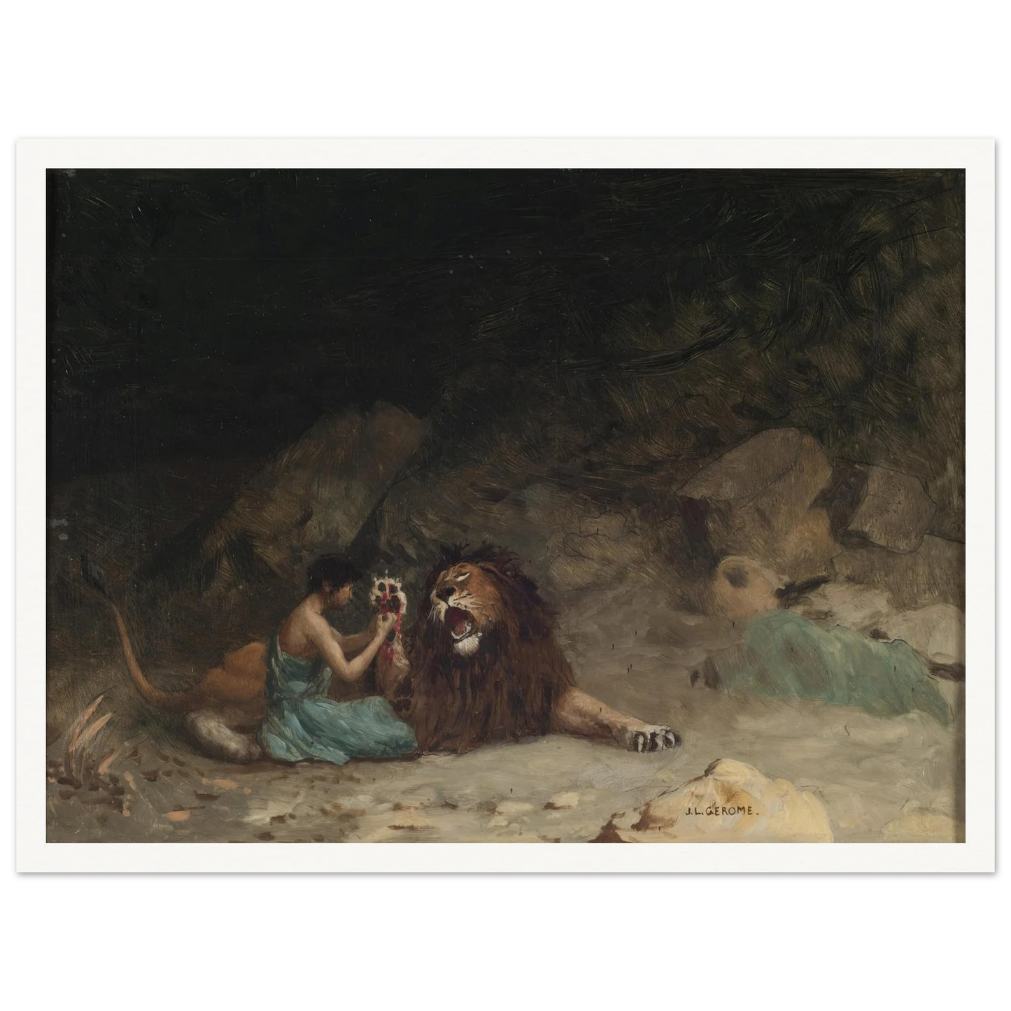 Androcles (circa 1902) Art Print | Jean Leon Gerome-Quipham Collections