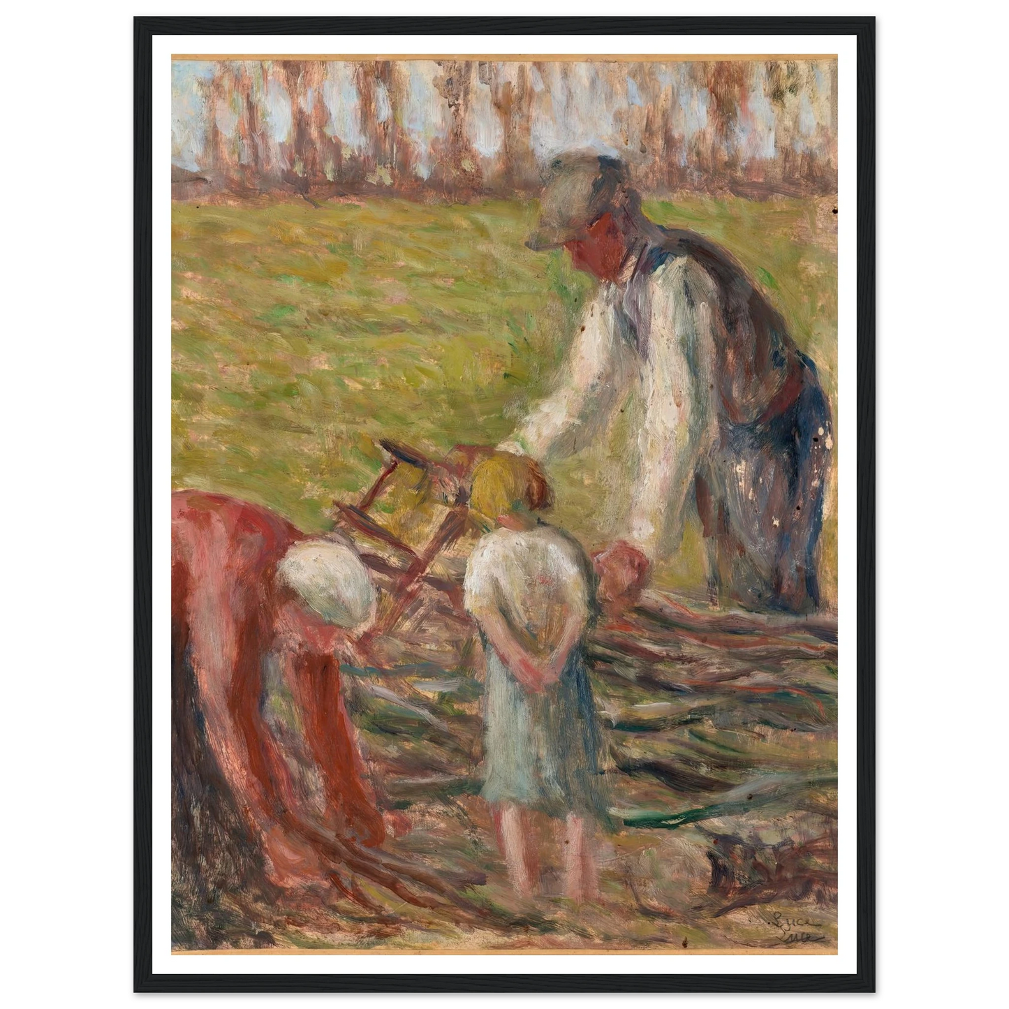Le scieur de fagots (1935) Art Print | Maximilien Luce-Quipham Collections