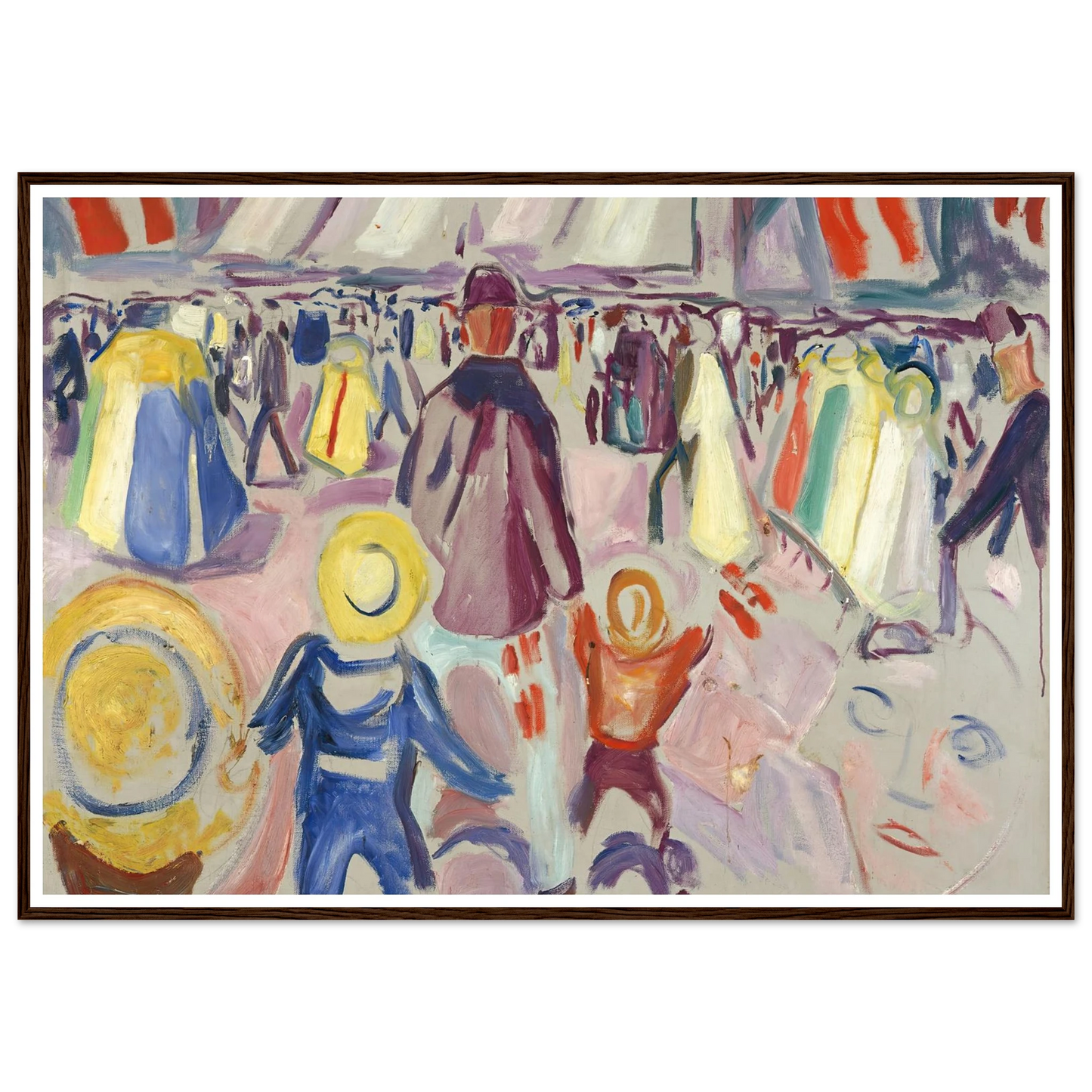 17th of May in a Small, Norwegian Town (1919) Art Print | Edvard Munch-Quipham Collections