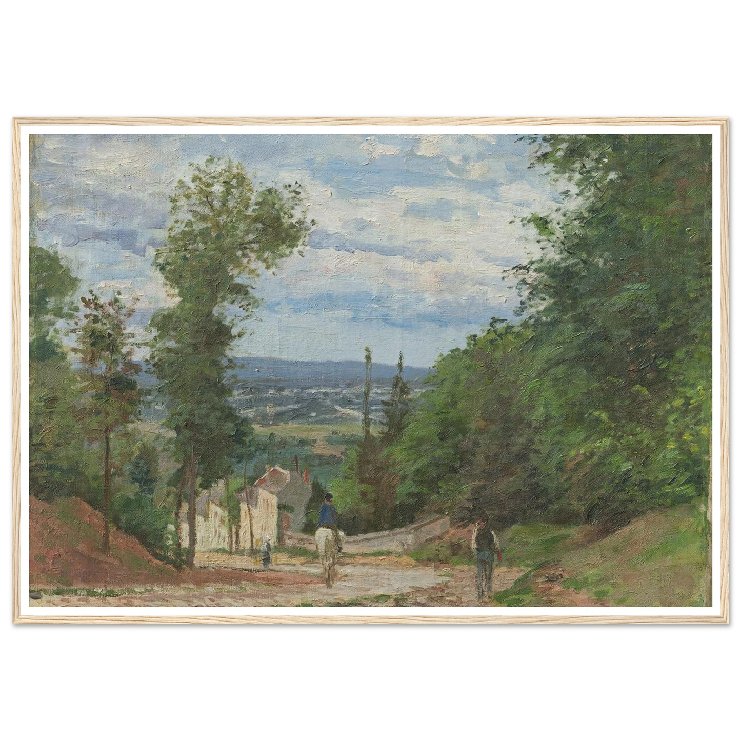 La Route de Marly, Louveciennes (1871) Art Print | Camille Pissarro-Quipham Collections