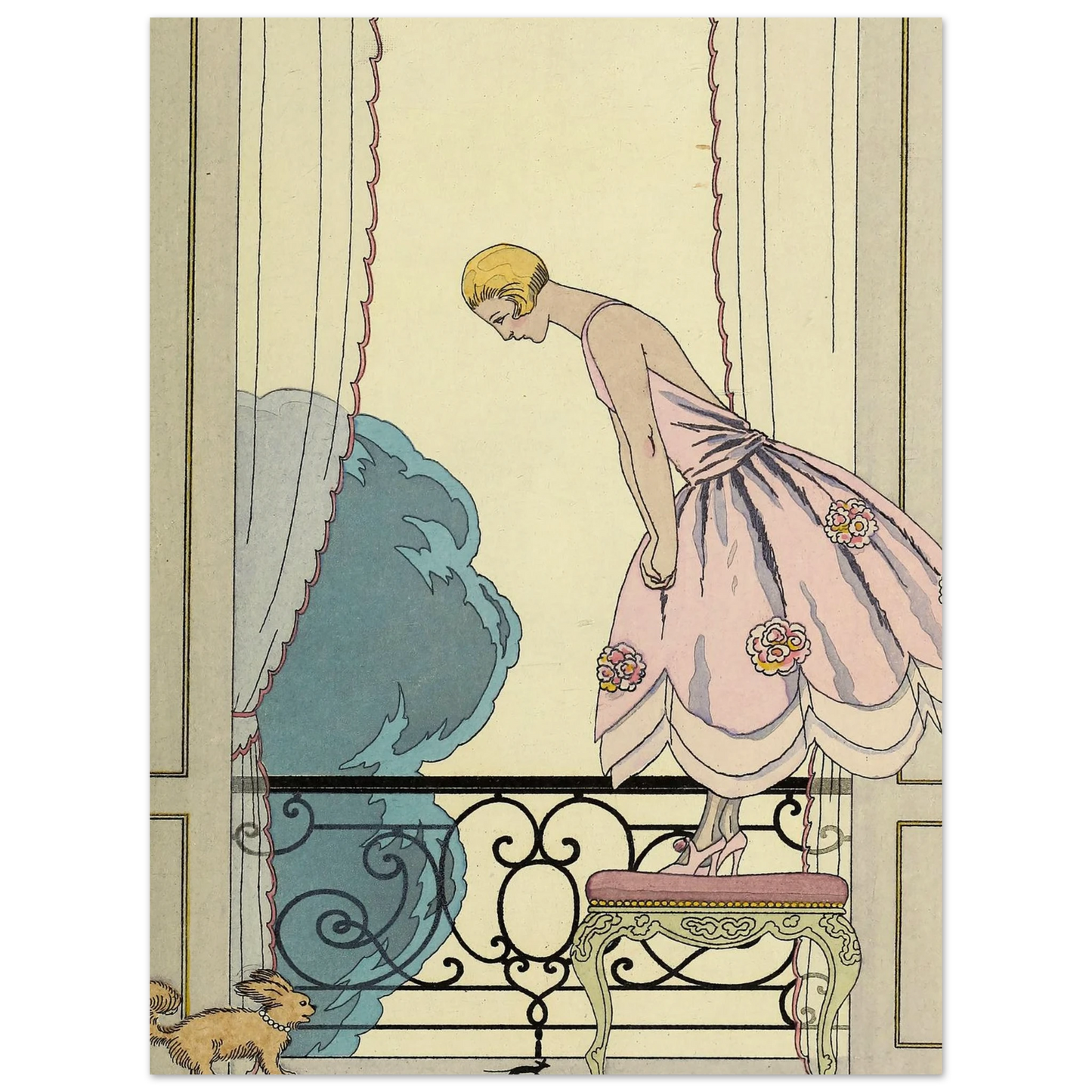 Falbalas et fanfreluches, La Souris (1925) Art Print | George Barbier-Quipham Collections