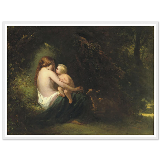Genoveva; a legendary beauty in the forest Art Print | Jozef Israels-Quipham Collections