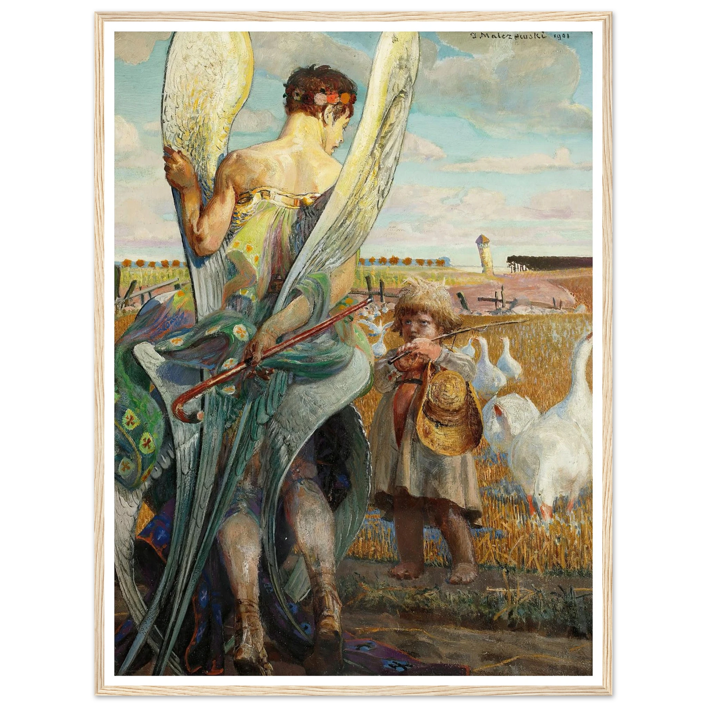 Angel, I shall follow thee (1901) Art Print | Jacek Malczewski-Quipham Collections