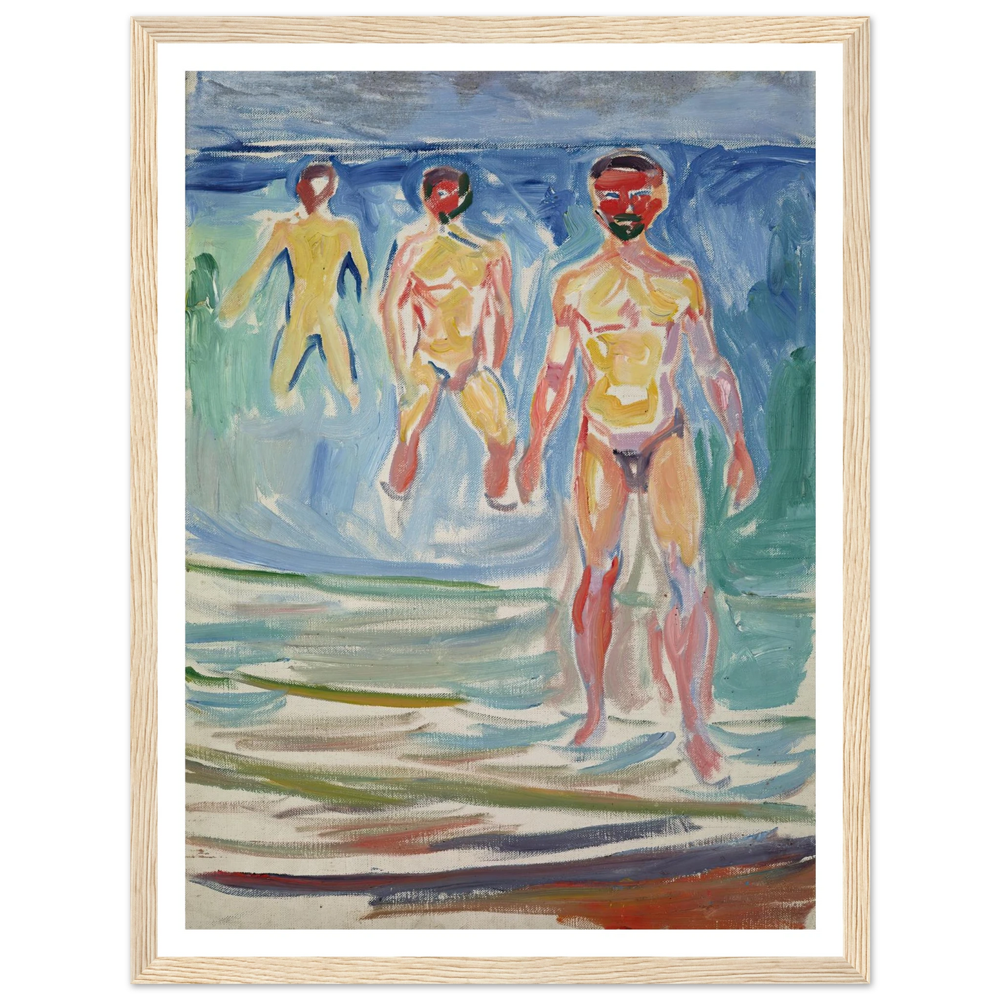 Bathing Men (1907) Art Print | Edvard Munch-Quipham Collections