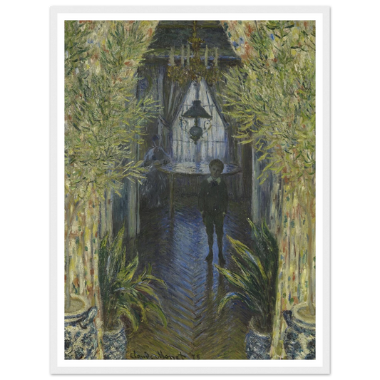 A Corner of the Apartment Art Print | Claude Monet - Framed Poster - 30x40 cm / 12x16″ - Black frame