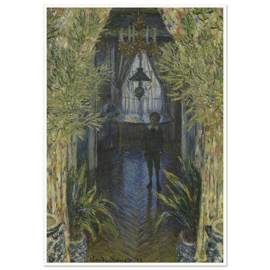 A Corner of the Apartment Art Print | Claude Monet - Framed Poster - 30x40 cm / 12x16″ - Black frame