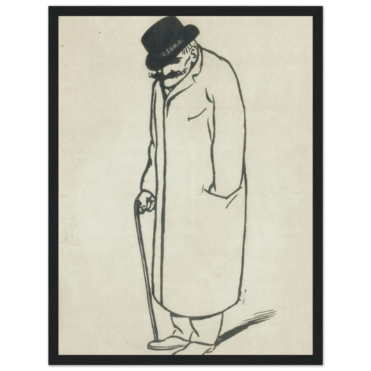 A dead man talking Art Print | Felix Vallotton - Framed Poster - 30x40 cm / 12x16″ - Black frame