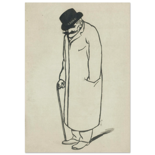 A dead man talking Art Print | Felix Vallotton - Framed Poster - 30x40 cm / 12x16″ - Black frame