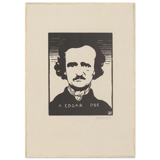 A Edgar Poe (1894) Art Print | Felix Vallotton - Framed Poster - 30x40 cm / 12x16″ - Black frame
