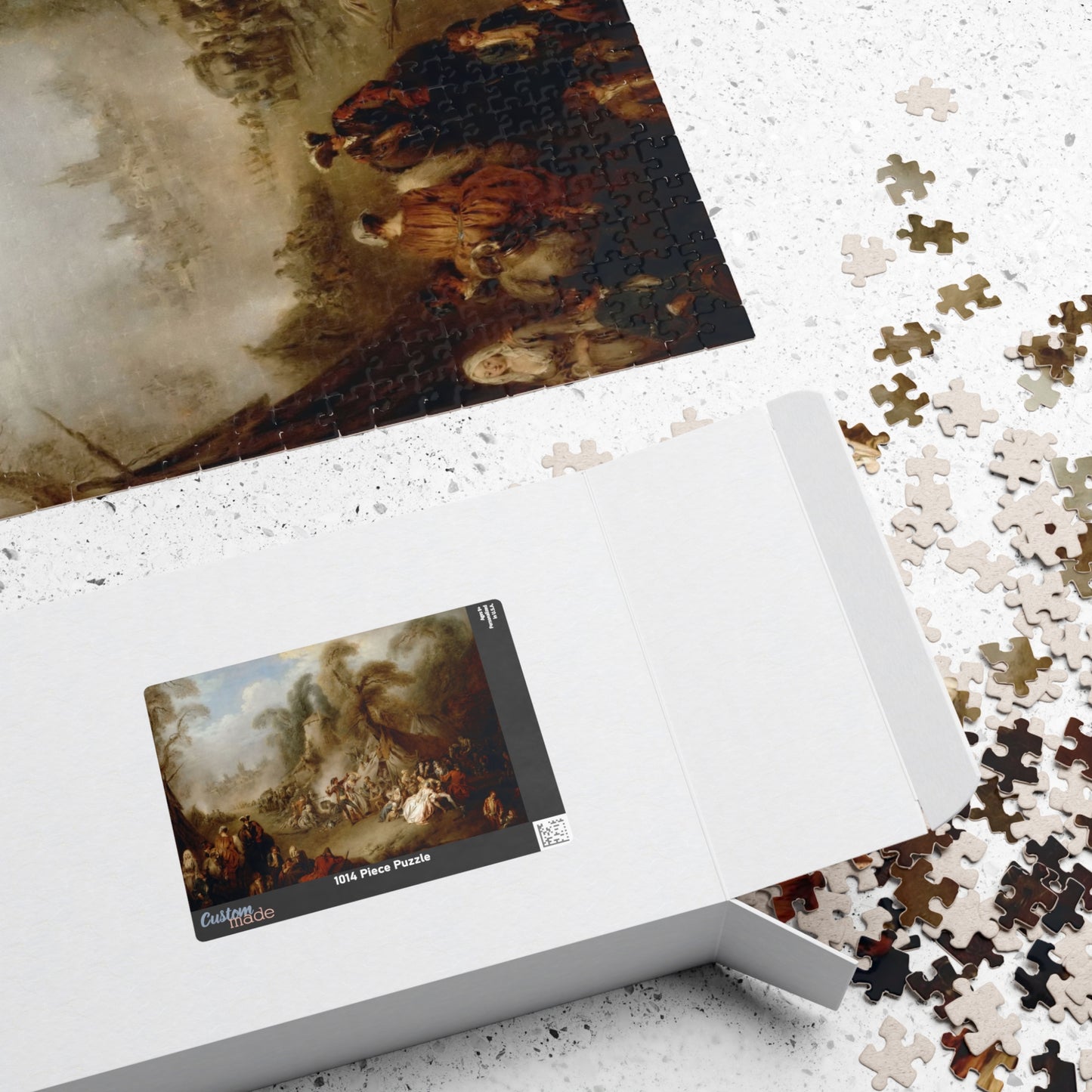 A fête champêtre, rejoicing of the soldiers Puzzle | Jean-Baptiste Pater - - 252 pcs (Horizontal) -