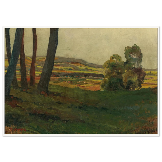 A Landscape Art Print | Max Kahrer - Framed Poster - 30x40 cm / 12x16″ - Black frame