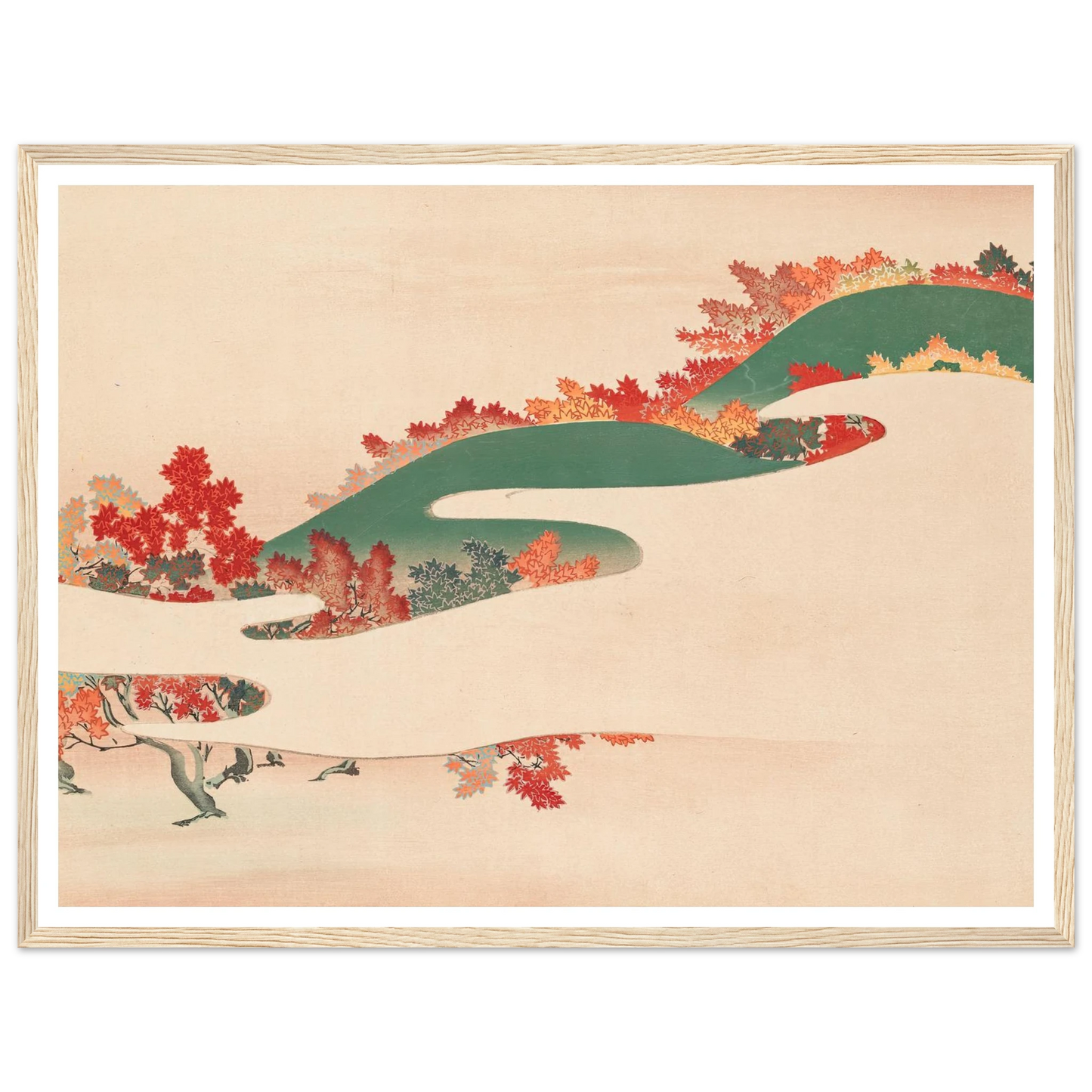 A Thousand Grasses Pl.04 (1900) Art Print | Kamisaka Sekka - Framed Poster - 30x40 cm / 12x16″ - Black frame