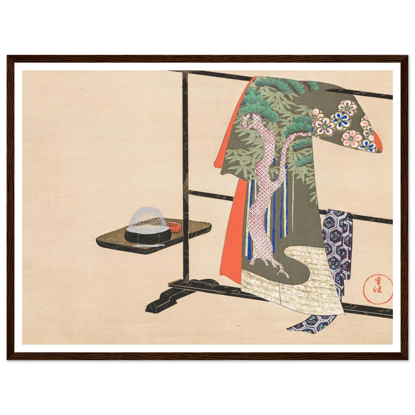 A Thousand Grasses Pl.05 (1900) Art Print | Kamisaka Sekka - Framed Poster - 30x40 cm / 12x16″ - Black frame