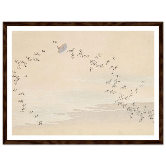 A Thousand Grasses Pl.09 (1900) Art Print | Kamisaka Sekka - Framed Poster - 30x40 cm / 12x16″ - Black frame