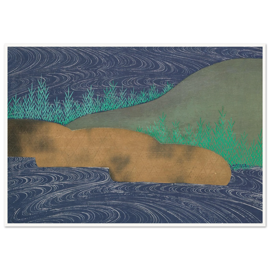 A Thousand Grasses Pl.11 (1900) Art Print | Kamisaka Sekka - Framed Poster - 30x40 cm / 12x16″ - Black frame
