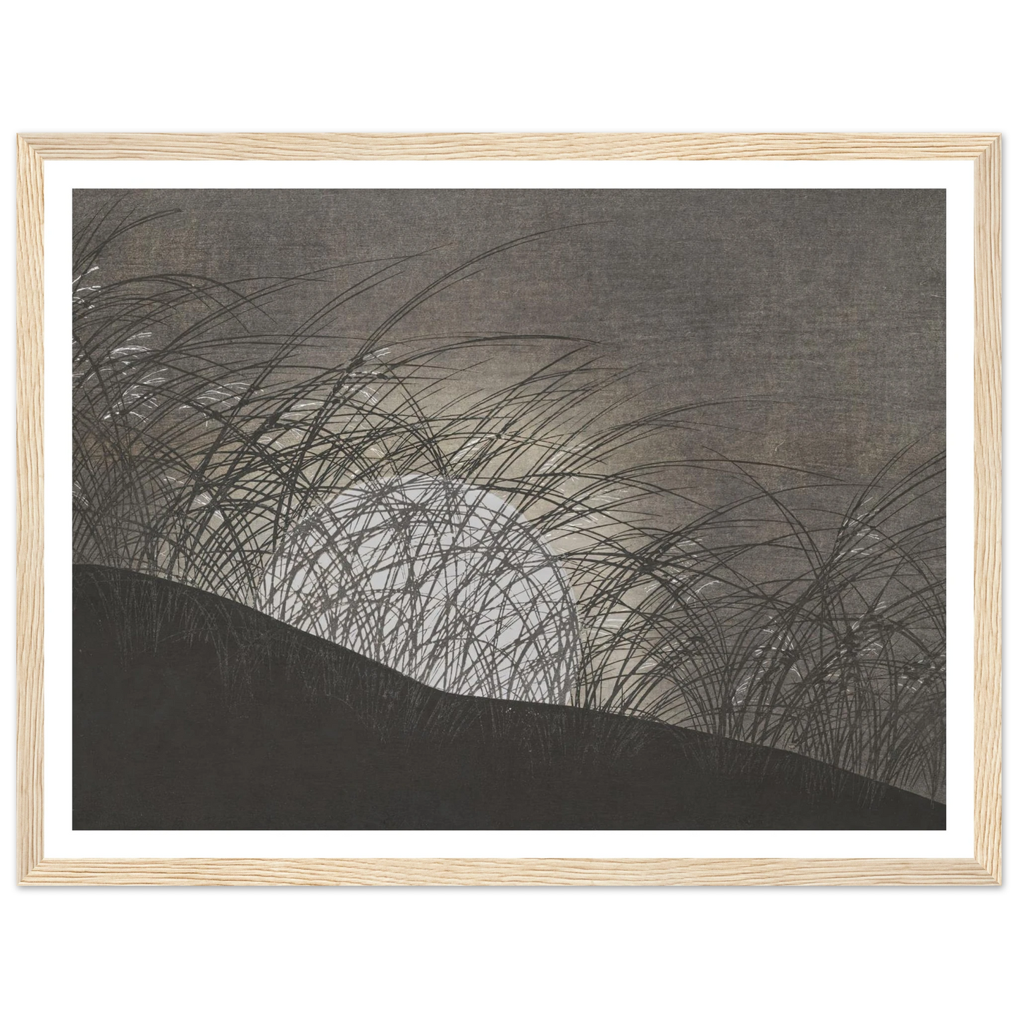 A Thousand Grasses Pl.12 (1900) Art Print | Kamisaka Sekka - Framed Poster - 30x40 cm / 12x16″ - Black frame