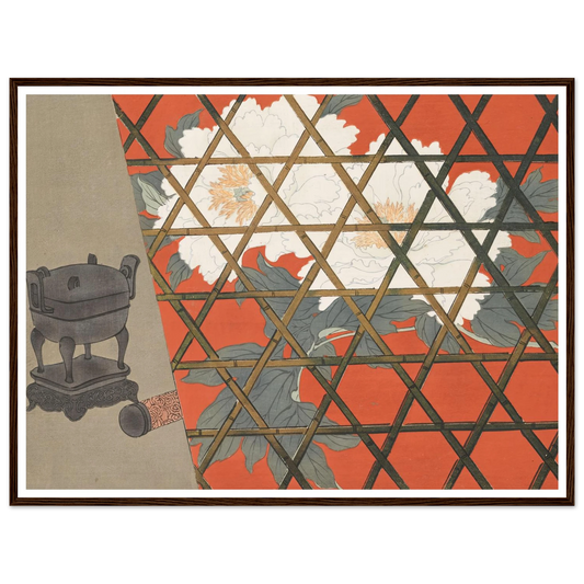 A Thousand Grasses Pl.14 (1900) Art Print | Kamisaka Sekka - Framed Poster - 30x40 cm / 12x16″ - Black frame