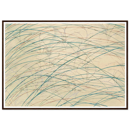 A Thousand Grasses Pl.17 (1900) Art Print | Kamisaka Sekka - Framed Poster - 30x40 cm / 12x16″ - Black frame