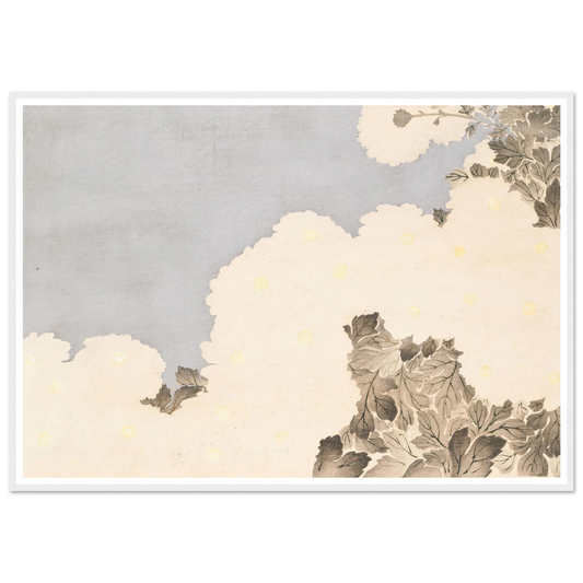 A Thousand Grasses Pl.19 (1900) Art Print | Kamisaka Sekka - Framed Poster - 30x40 cm / 12x16″ - Black frame