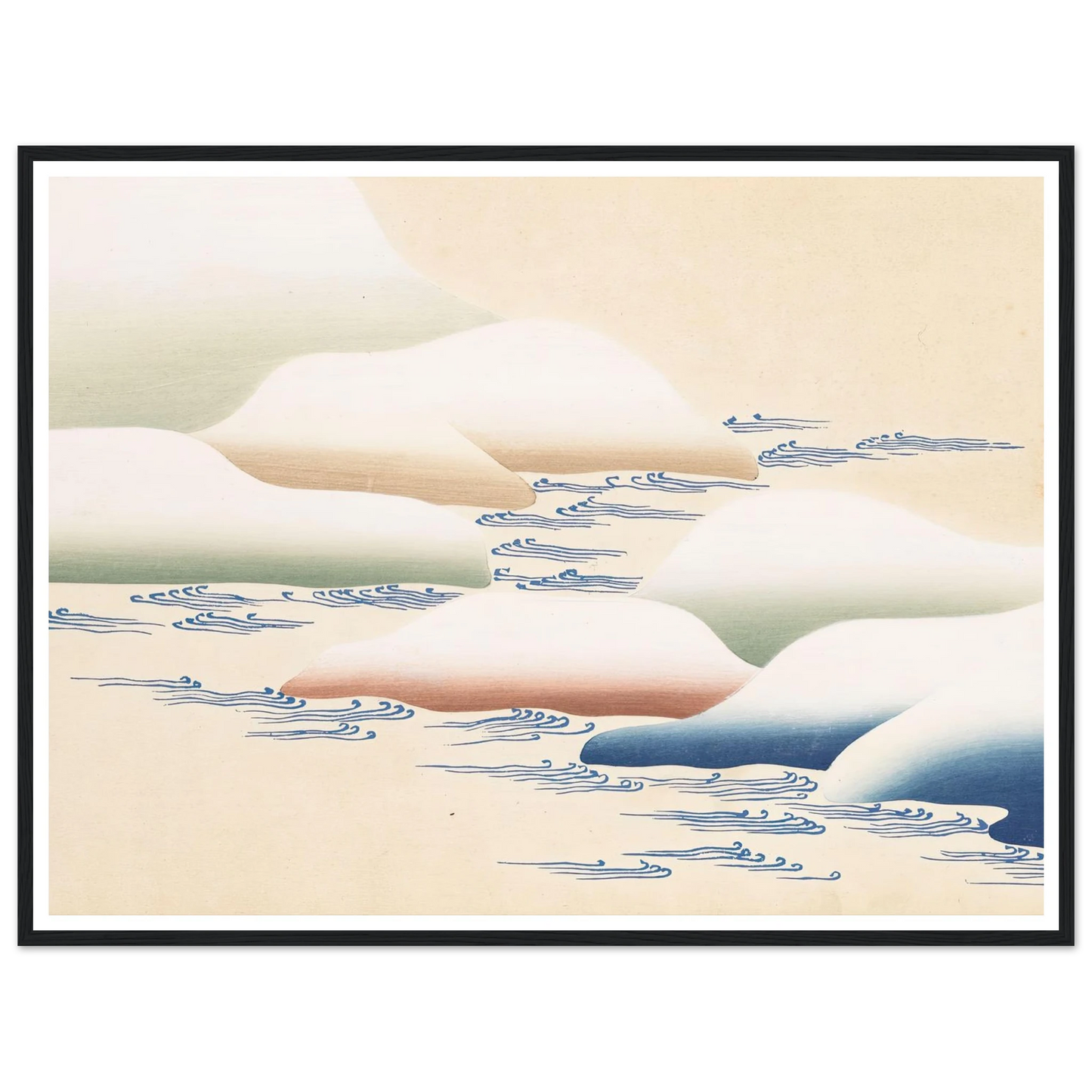 A Thousand Grasses Pl.20 (1900) Art Print | Kamisaka Sekka - Framed Poster - 30x40 cm / 12x16″ - Black frame