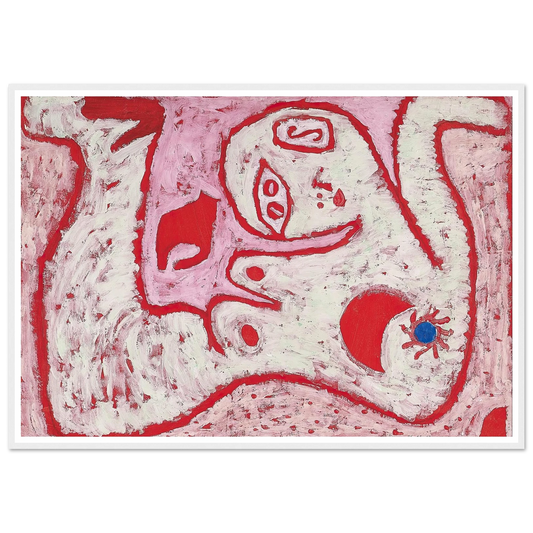 A Woman For Gods (1938) Art Print | Paul Klee - Framed Poster - 30x40 cm / 12x16″ - Black frame