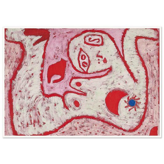 A Woman For Gods (1938) Art Print | Paul Klee - Framed Poster - 30x40 cm / 12x16″ - Black frame