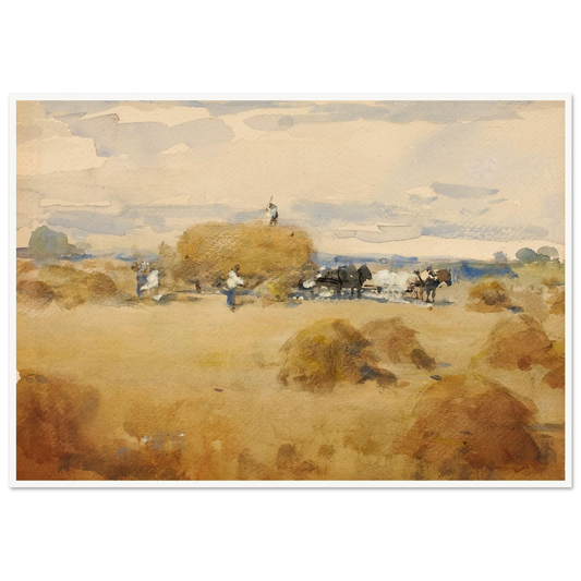 Haymaking Scene Art Print | William Henry Holmes-Quipham Collections