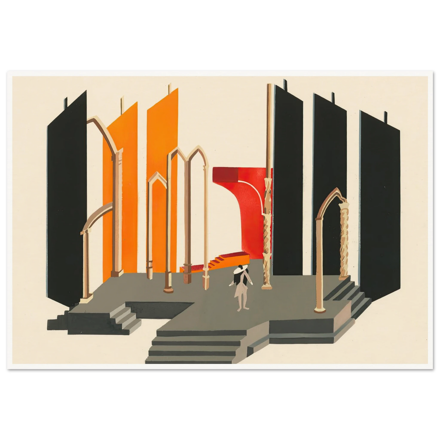 Maquettes dé Théatre 2 Art Print | Alexandra Exter-Quipham Collections