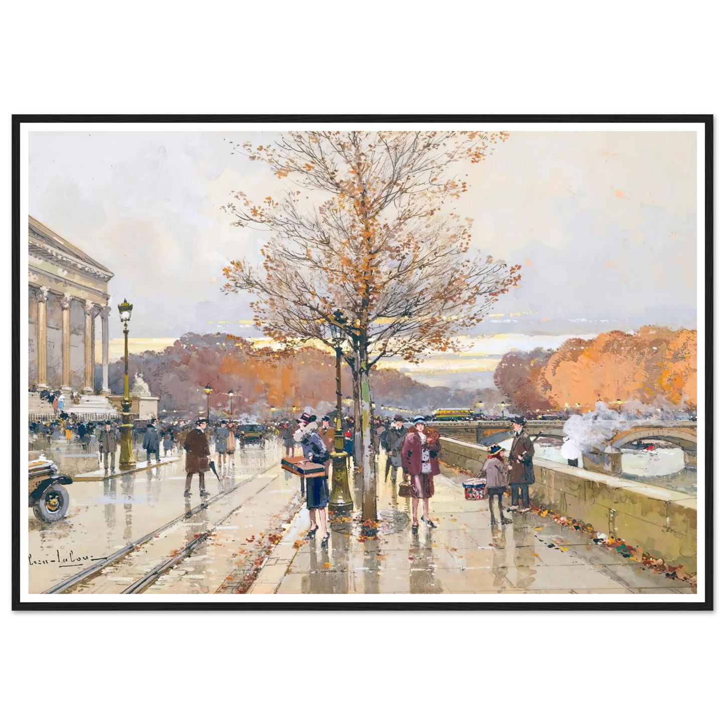L’assemblée Nationale Et Le Pont De La Concorde Art Print | Eugene Galien Laloue-Quipham Collections