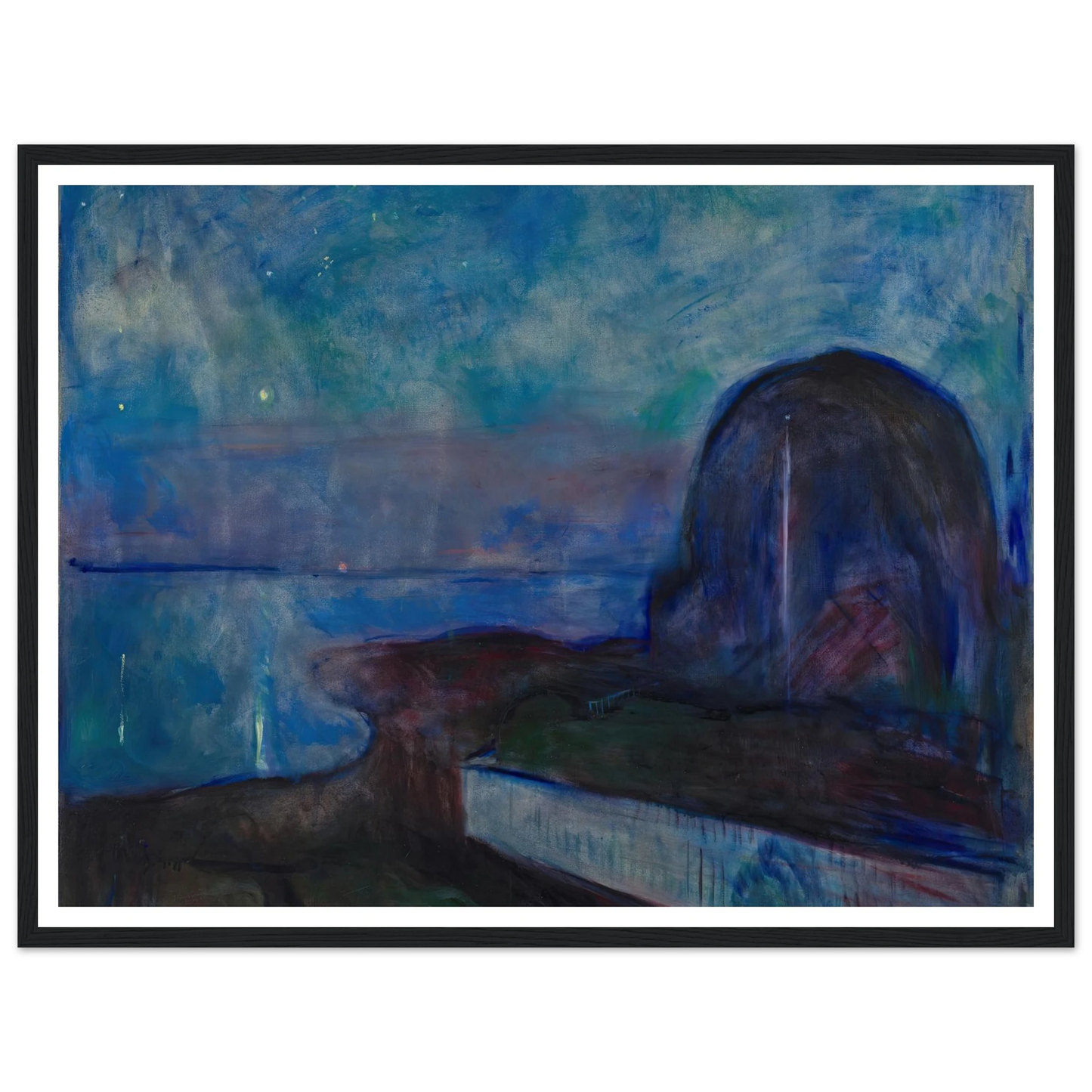 Starry Night (1893) Art Print | Edvard Munch-Quipham Collections