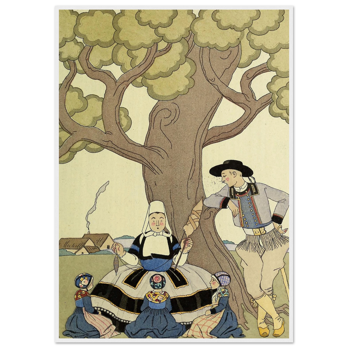 Falbalas et fanfreluches, Il était une fois (1925) Art Print | George Barbier-Quipham Collections