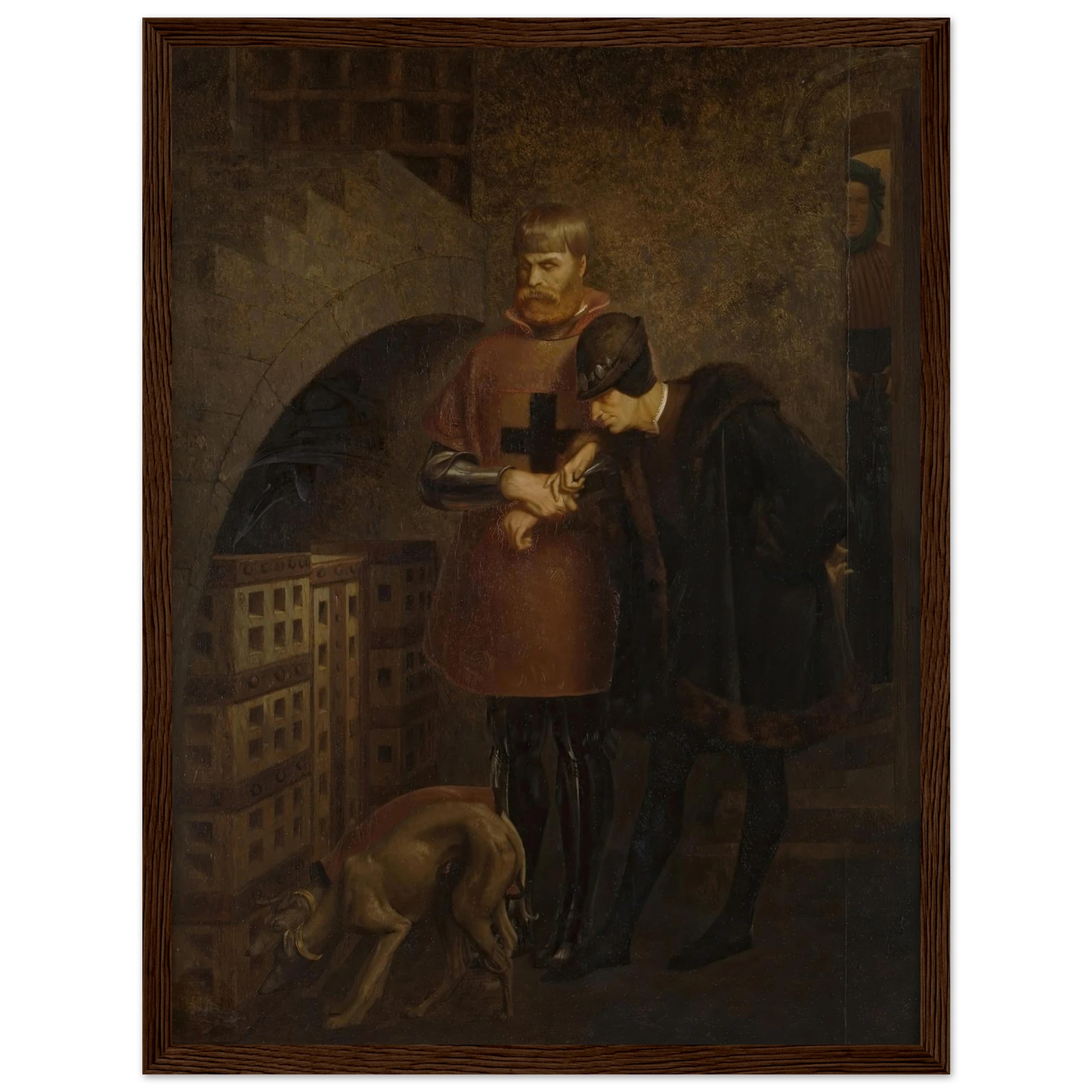 Louis XI of France visiting Cardinal Balue in his iron cage (1883) Art Print | Jean Leon Gerome-Quipham Collections