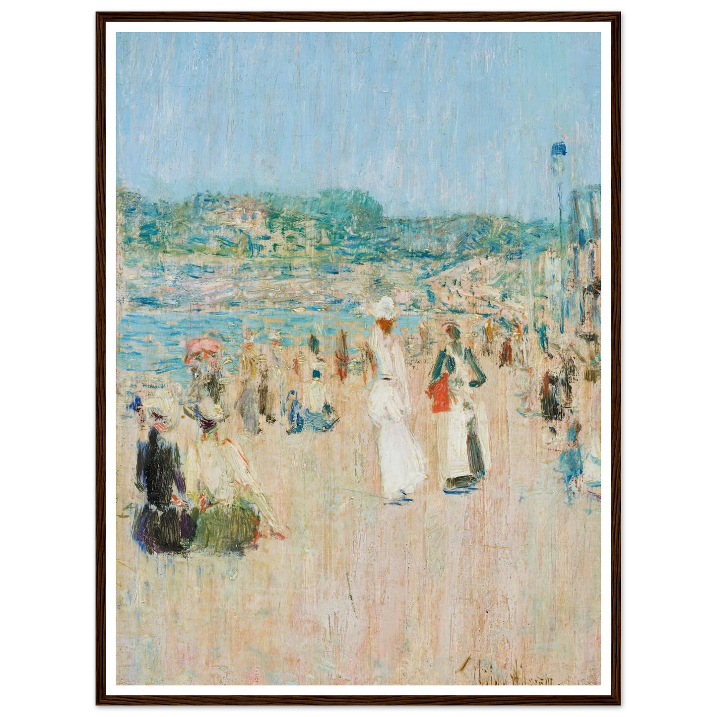 Beach at Newport (1901) Art Print | Childe Hassam-Quipham Collections