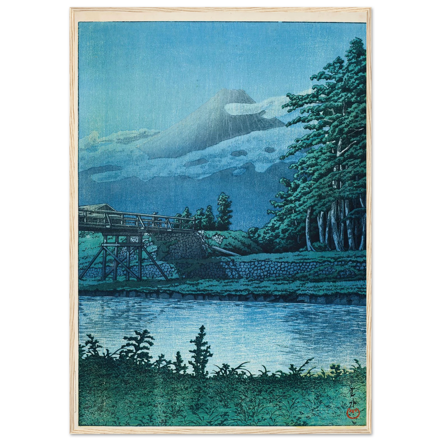 Tago no ura hashi (Tagonoura Bridge) (1930) Art Print | Kawase Hasui-Quipham Collections