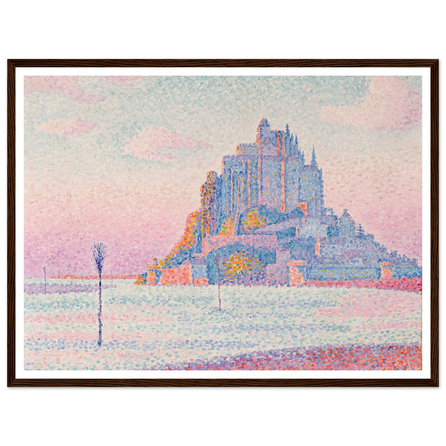 Mont Saint-Michel, Setting Sun (1897) Art Print | Paul Signac-Quipham Collections