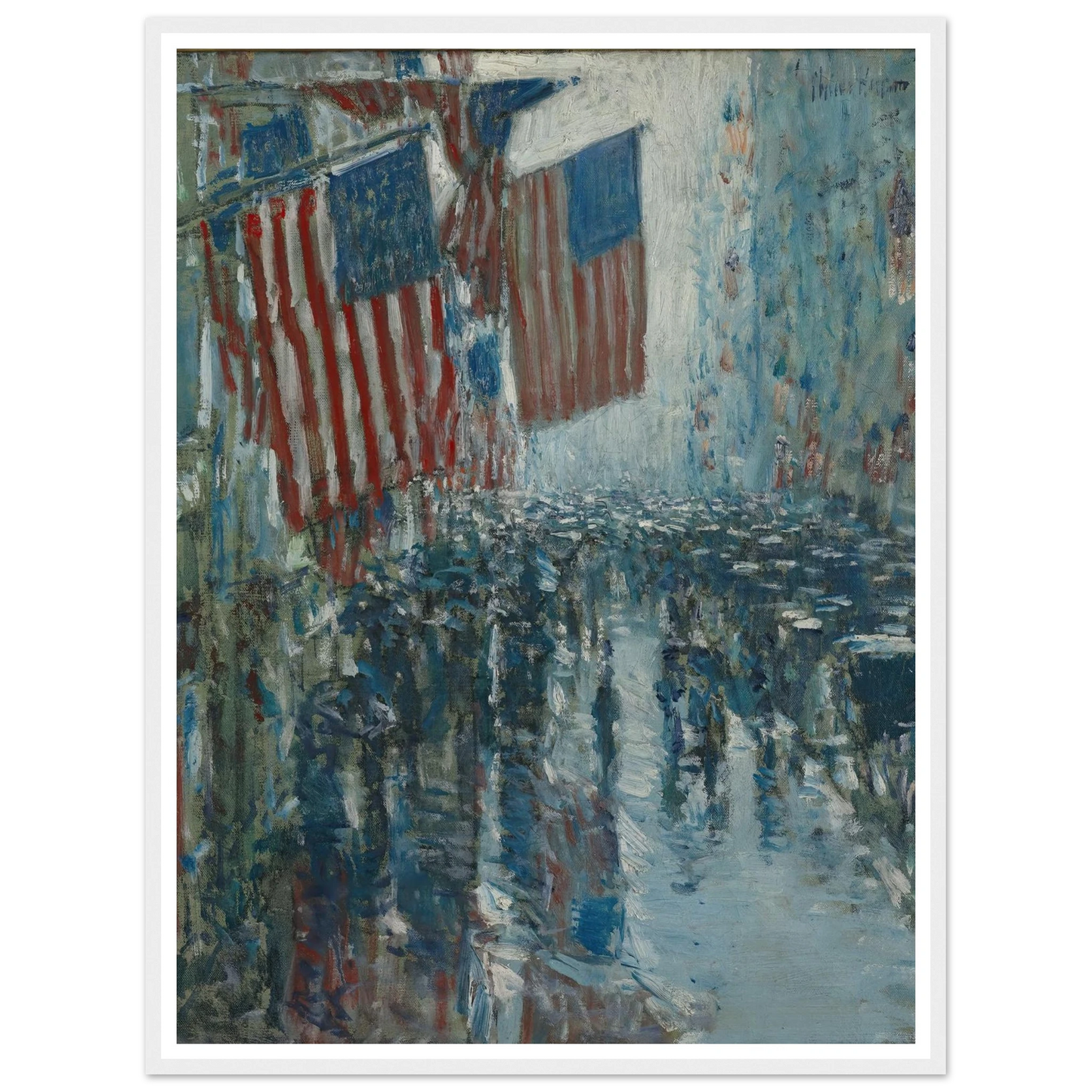 Rainy Day, Fifth Avenue (1916) Art Print | Childe Hassam-Quipham Collections