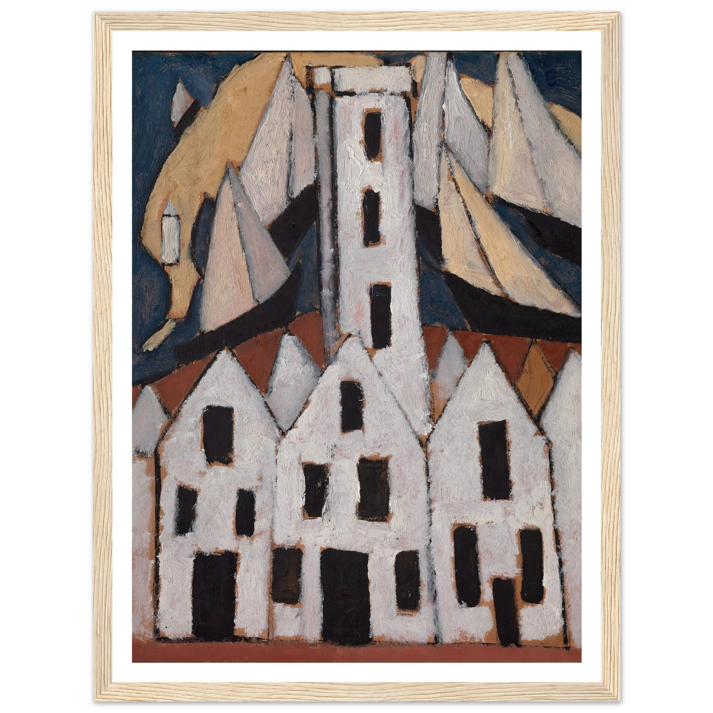 Movement No. 5, Provincetown Houses (1916) Art Print | Marsden Hartley-Quipham Collections