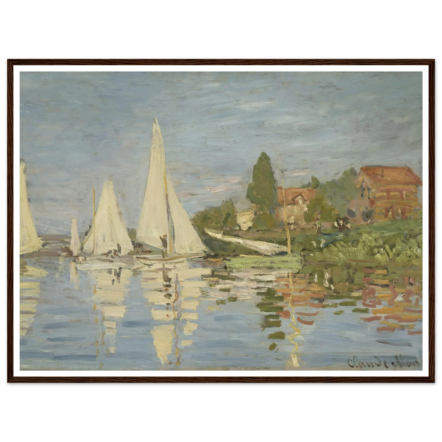 Regattas at Argenteuil (circa 1872) Art Print | Claude Monet-Quipham Collections