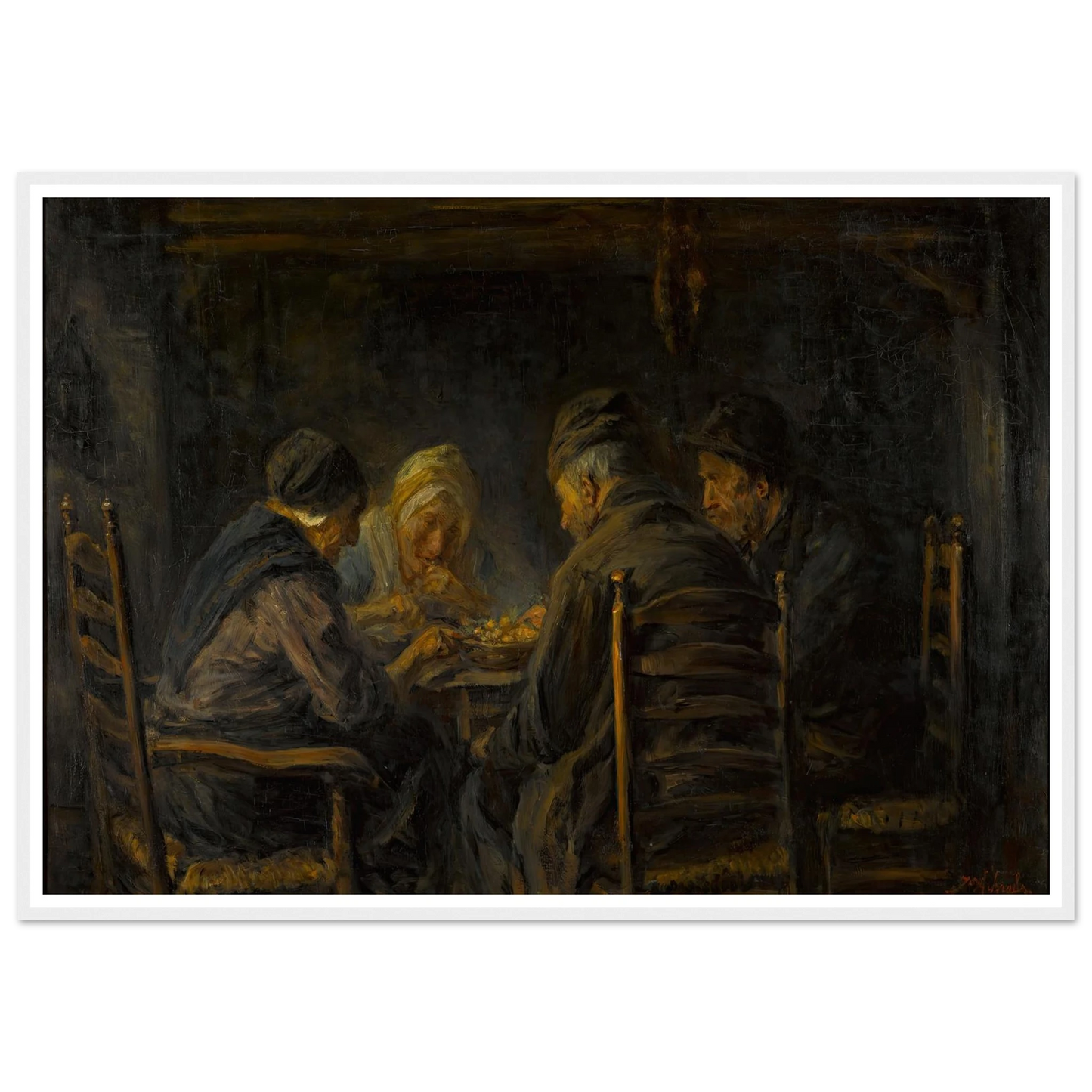 Potato eaters Art Print | Jozef Israels-Quipham Collections